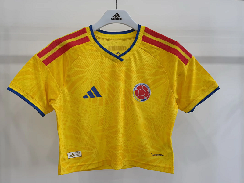 Mujer_Camiseta corta de la versión jugadora para mujer 2026 Colomb local, tallas S-XXL