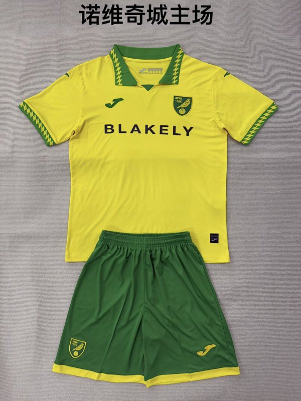 Niño_Adults And Youth Norwich City Home Soccer Uniform 25
