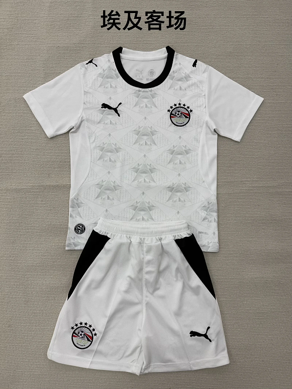 Niño_kids kit 2026 Egypt away soccer jersey size 16-28