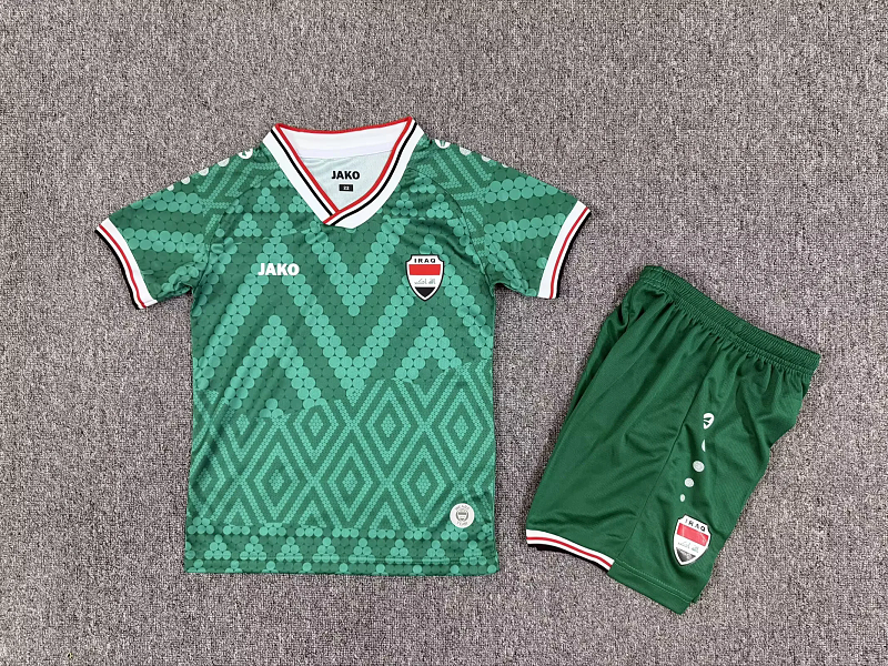 Niño_kids kit 2026 Iraq away soccer jersey size 16-28
