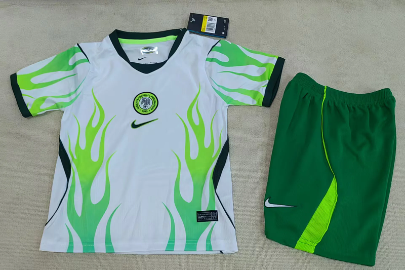 Niño_kids kit 2026 Nigeria away soccer jersey size 16-28
