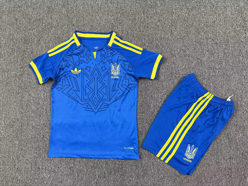 Niño_kids kit 2026 Ukraine away soccer jersey size 16-30