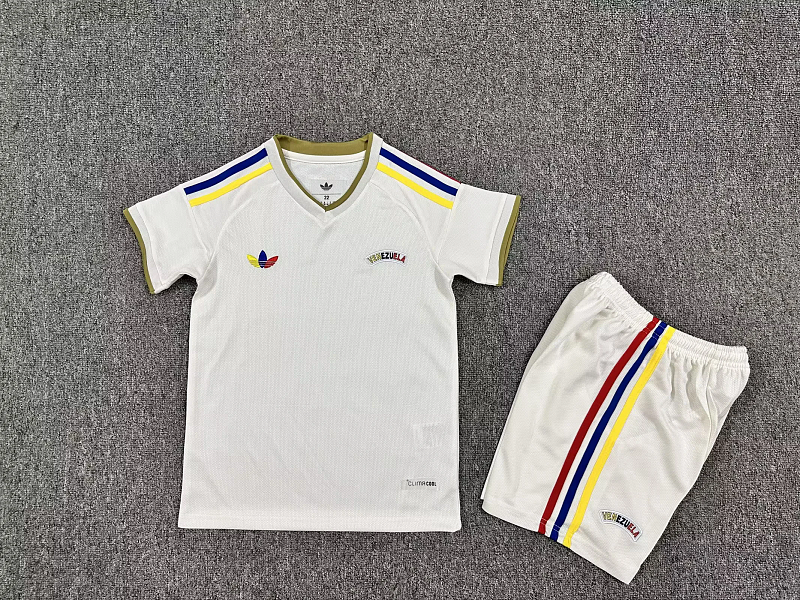 Niño_kids kit 2026 Venezuela away soccer jersey size 16-30