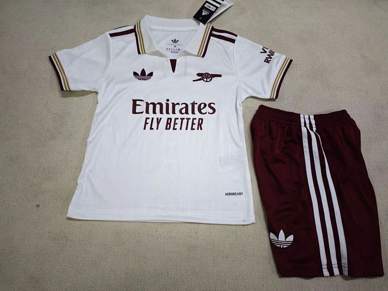 Niño_kids kit 25-26 Arsenal third soccer jersey size 16-28