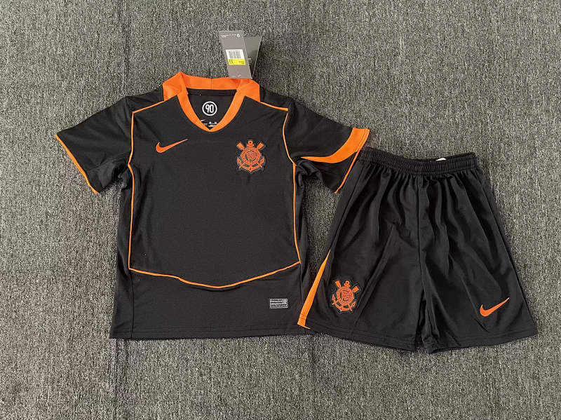 Niño_kids kit 25-26 Corinthians third black soccer jersey size 16-28
