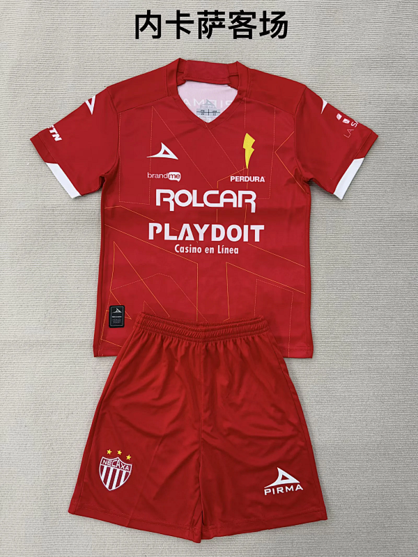 Niño_kids kit 25-26 Necaxa away soccer jersey size 16-28