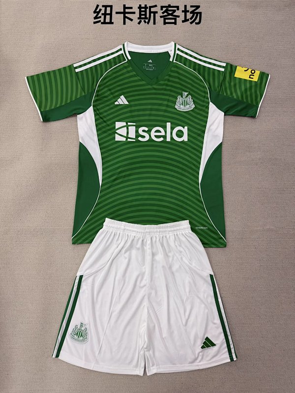 Niño_kids kit 25-26 Newcastle United away soccer jersey size 16-28