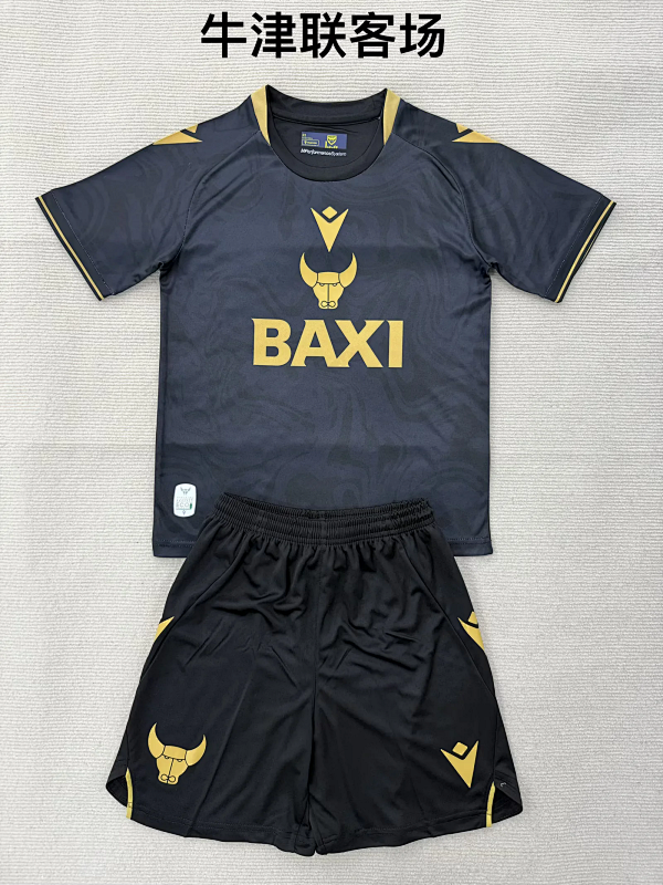 Niño_kids kit 25-26 Oxford United away soccer jersey size 16-28