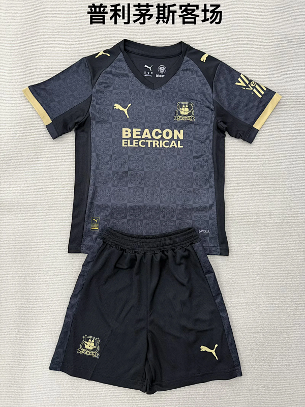 Niño_kids kit 25-26 Plymouth Argyle away soccer jersey size 16-28