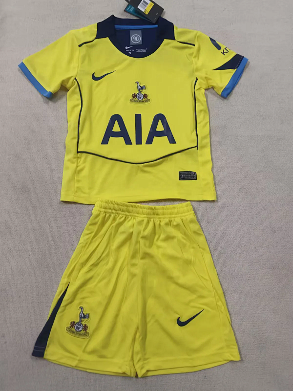 Niño_kids kit 25-26 Tottenham third soccer jersey size 16-28