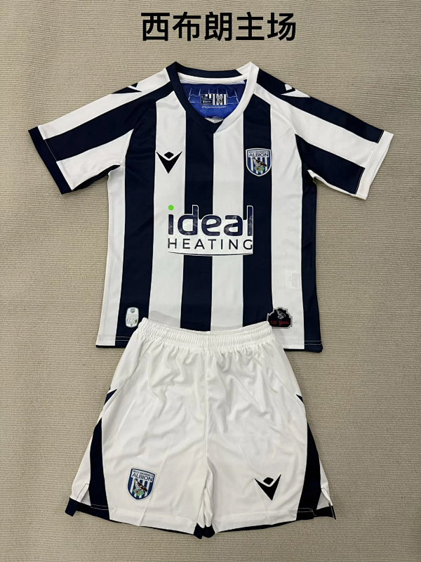 Niño_kids kit 25-26 West Bromwich Albion home soccer jersey size 16-28