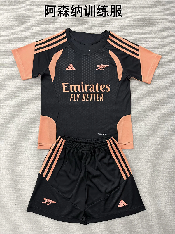 Niño_kids kit 26-27 Arsenal black training jersey size 16-28
