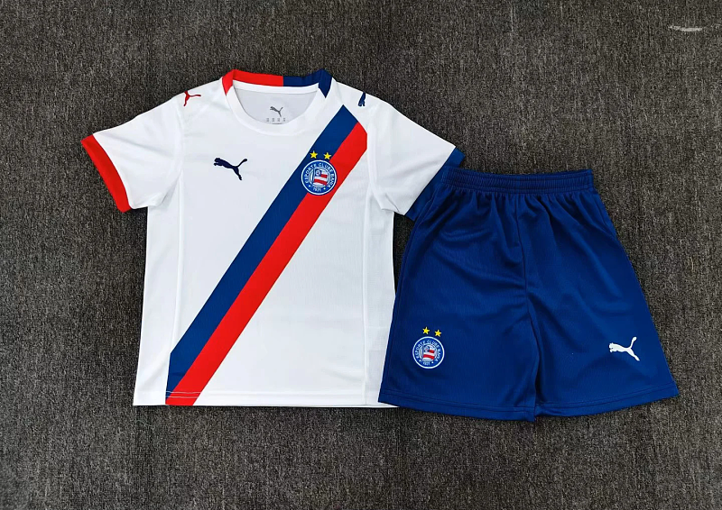 Niño_kids kit 26-27 Bahia home soccer jersey size 16-28