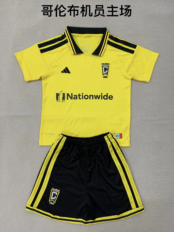 Niño_kids kit 26-27 Columbus Crew home soccer jersey size 16-28