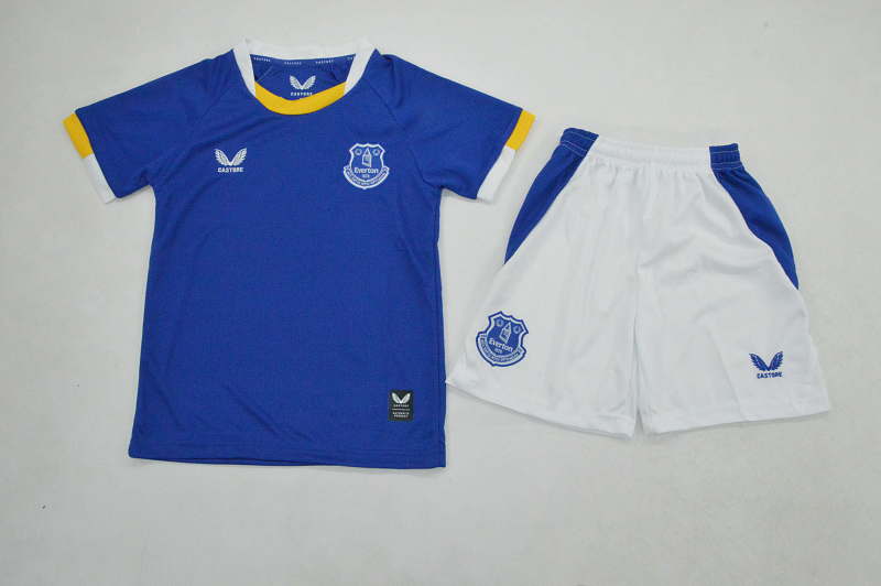 Niño_kids kit 26-27 Everton home soccer jersey size 16-28