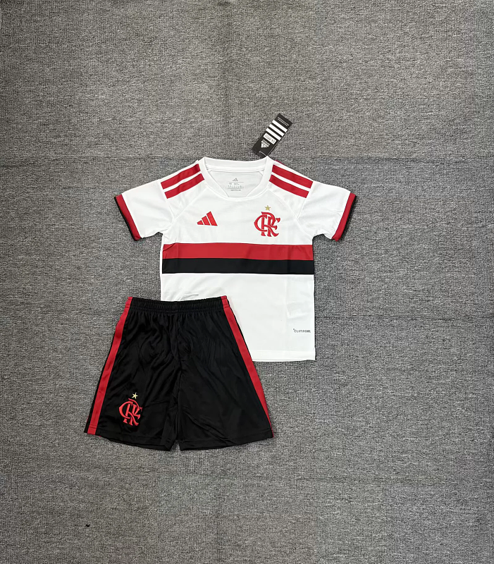 Niño_kids kit 26-27 Flamengo away soccer jersey size 16-28
