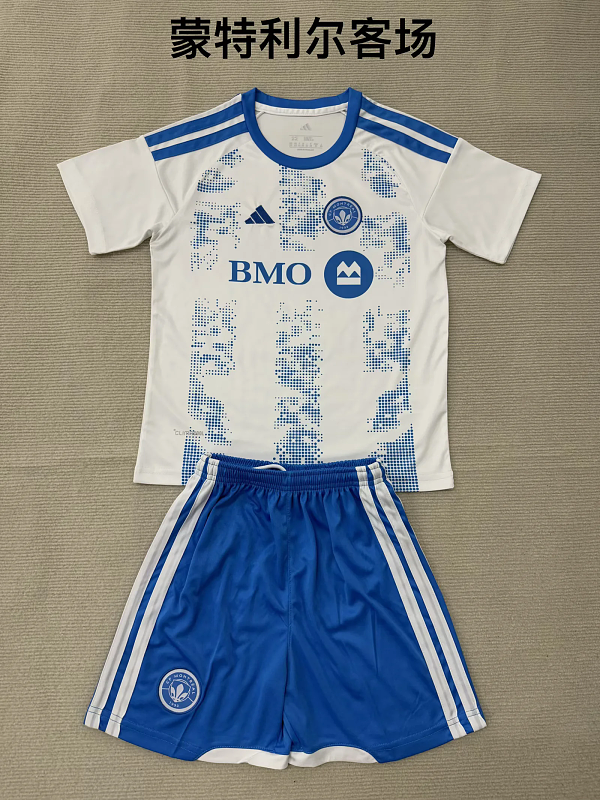 Niño_kids kit 26-27 Montreal away soccer jersey size 16-28