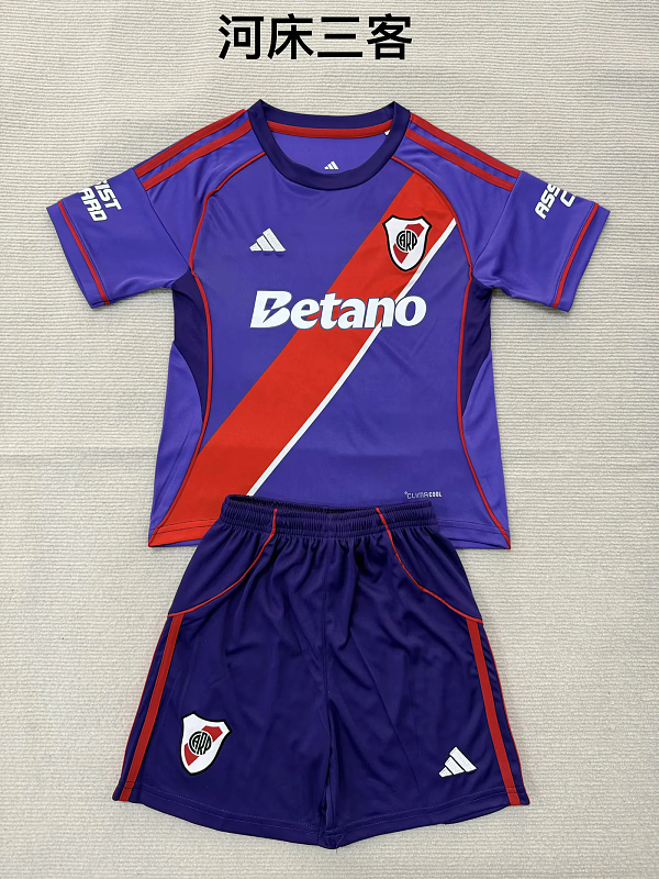 Niño_kids kit 26-27 Rever plate third soccer jersey size 16-28