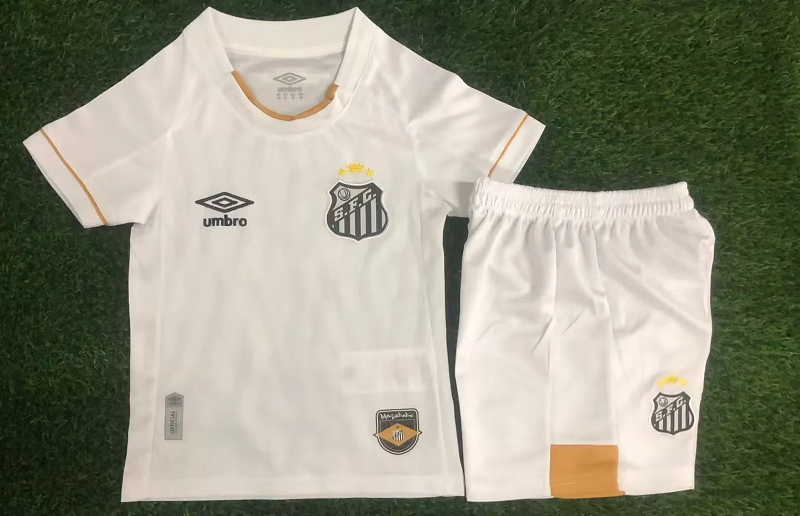 Niño_kids kit 26-27 Santos home soccer jersey size 16-28