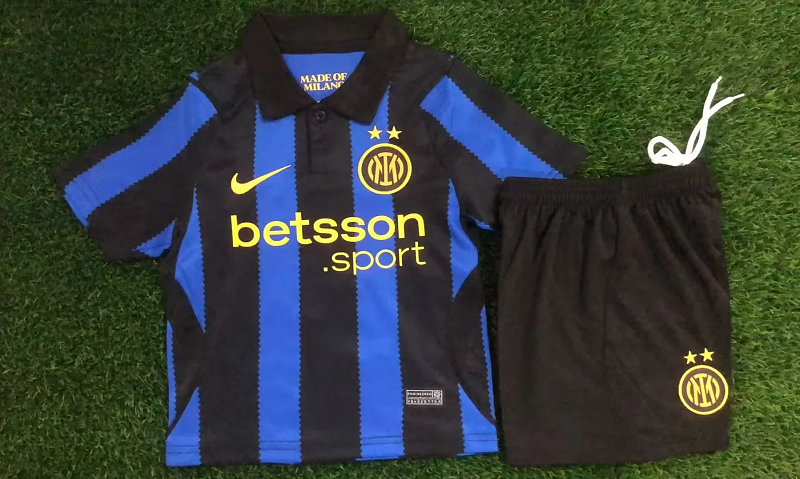 Niño_kids kit 26-27 inter home soccer jersey size 16-28