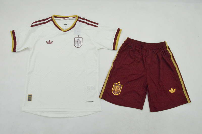 Niño_player version kids kit 2026 Spain away soccer jersey size 16-28
