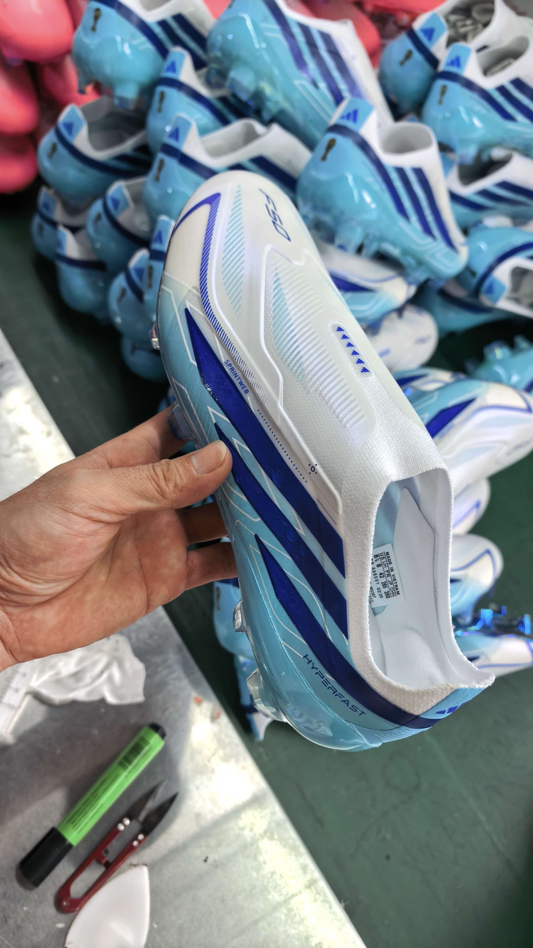 Tacos Adidas_adidas F50 HYPERFAST ELITE Laceless FG SIZE 36-45-102794790