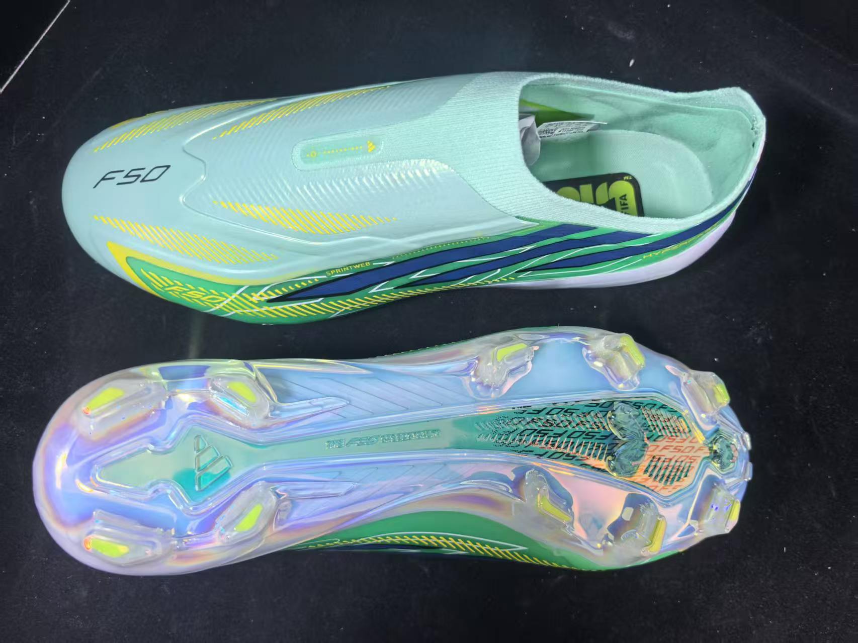Tacos Adidas_adidas F50 HYPERFAST ELITE Laceless FG SIZE 36-45-103591402