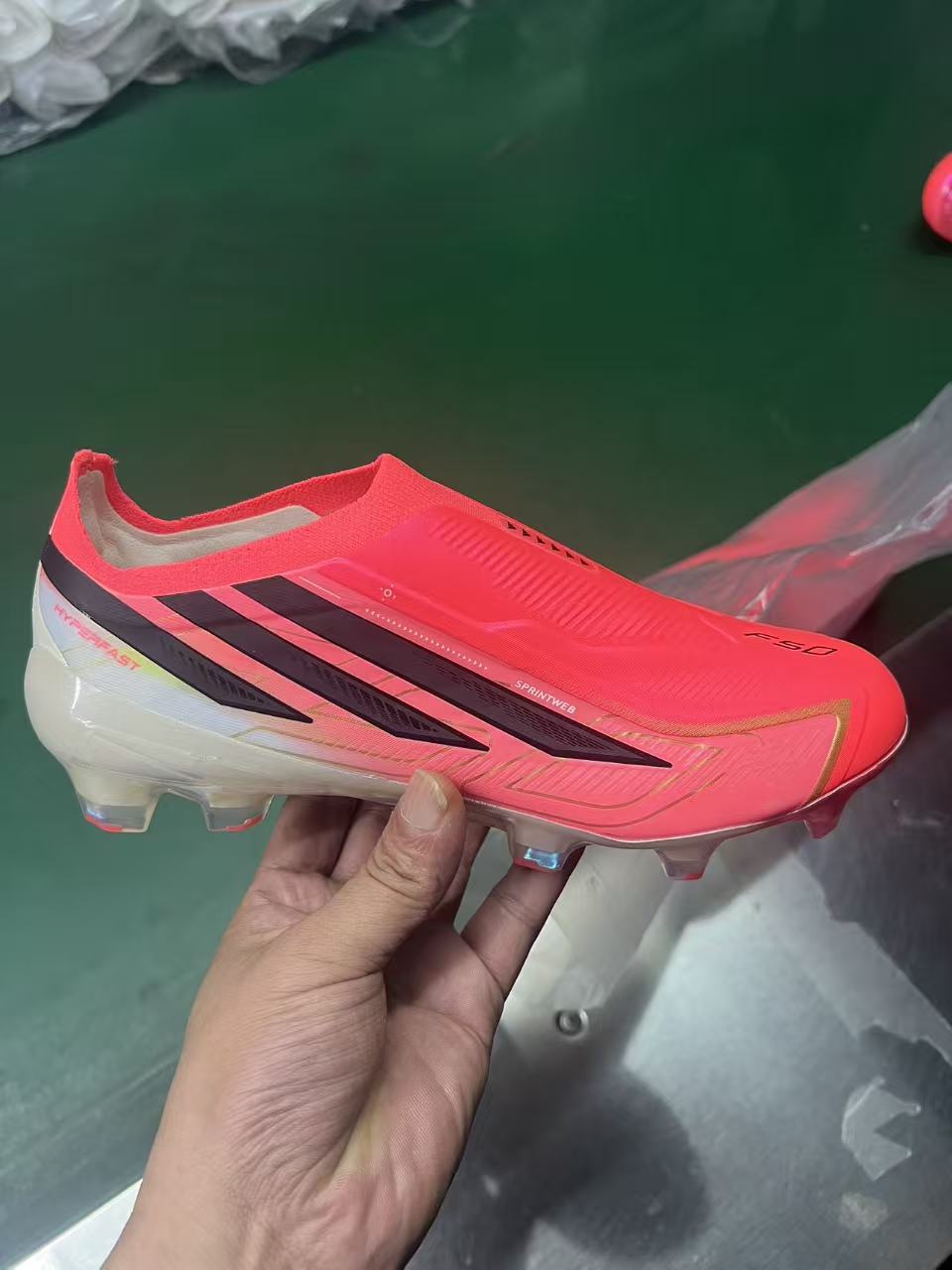 Tacos Adidas_adidas F50 HYPERFAST ELITE Laceless FG SIZE 36-45-93963215