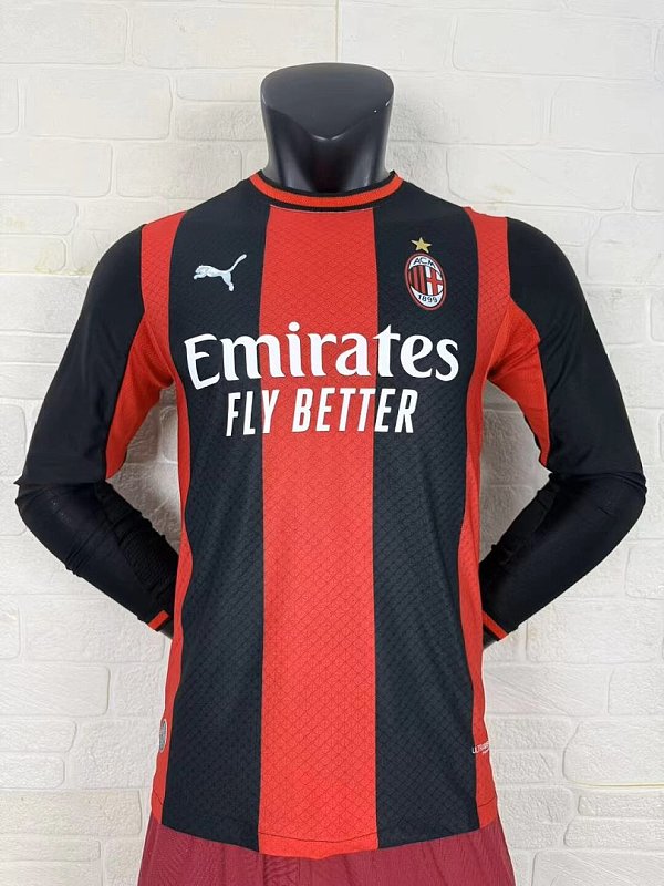 Version Player_AC milan 26-27 home LS PV soccer jerseys S-XXL
