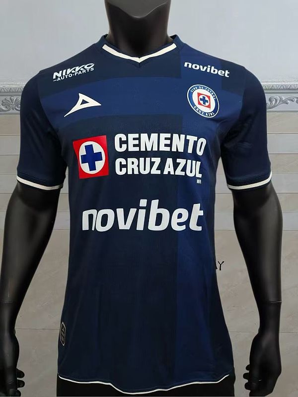 Version Player_Cruz azul 26-27 dark blue third player version jerseys S-XXL