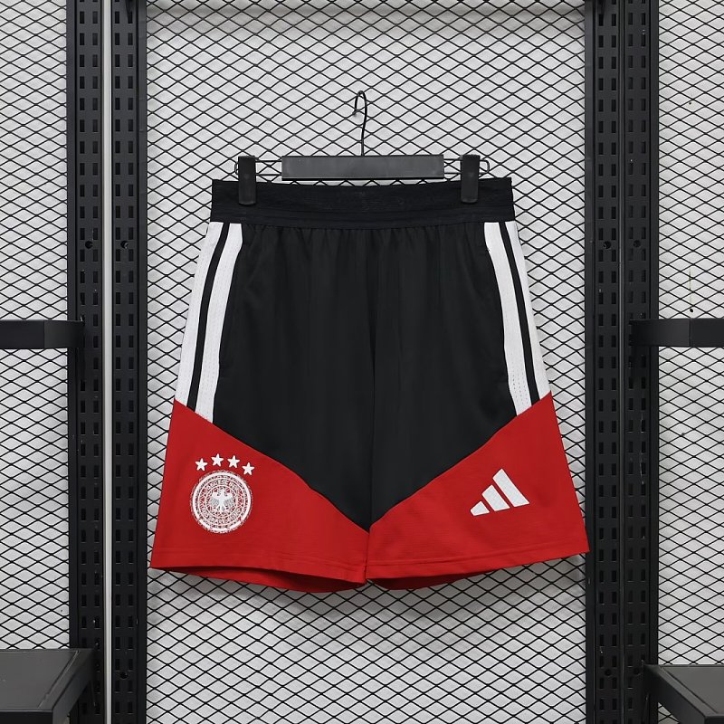 Version Player_Germany 26 black with red training shorts player version S-3XL