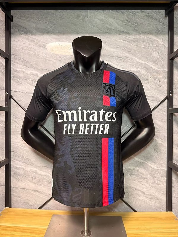 Version Player_Lyonnais 26-27 black special version player version jerseys S-XXL