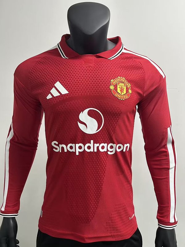 Version Player_Man U 26-27 home long sleeve player version S-XXL