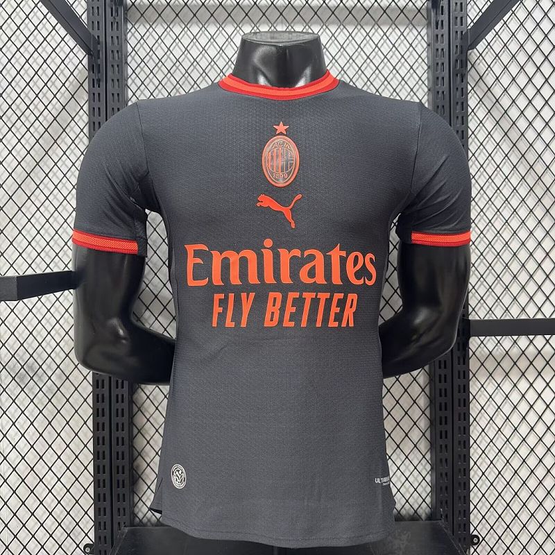 Version Player_Milan 26-27 black third away player version S-XXL