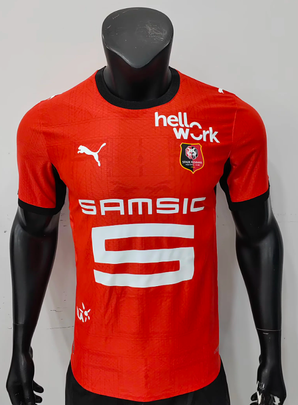 Version Player_Stade Rennes 26-27 home player version soccer jerseys S-XXL